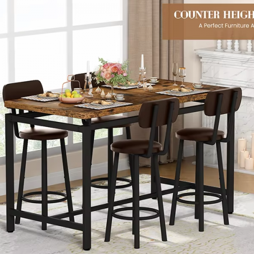 Bar Table and Chairs Set