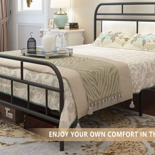 Black Steel Bed Frame