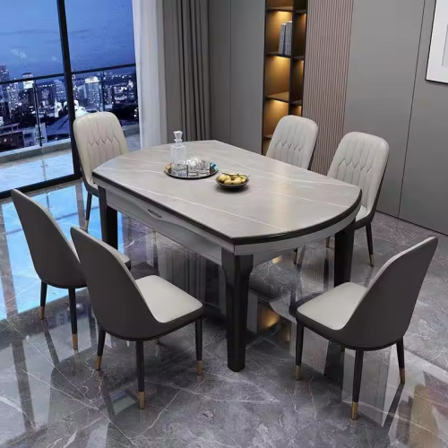 Retractable Dining Table Set